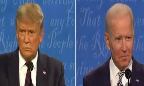 Donald Trump; US President Joe Biden 