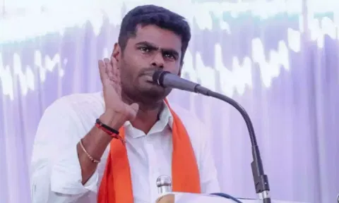 State BJP president K Annamalai