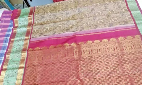 Thirubuvanam silk sarees at a showroom