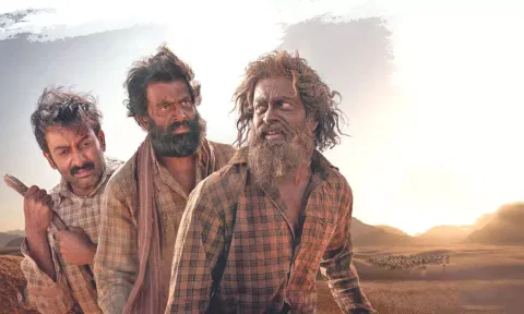 Prithviraj as Najeeb in Aadujeevitham 