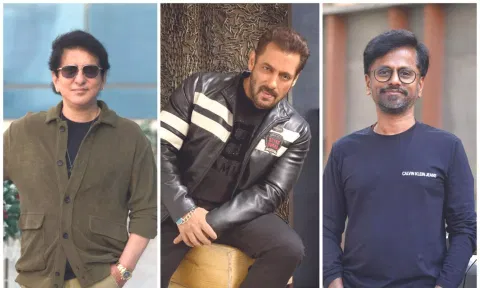 Producer Sajid Nadiadwala, Salmaan Khan, AR Murugadoss