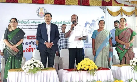 Ma Subramanian during the inaugural function of a new building in CMCH