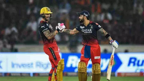 Faf du Plessis; Virat Kohli