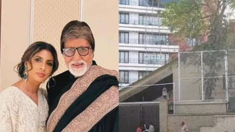  Amitabh Bachchan and Shweta Bachchan (Photo/IANS)