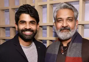  Filmmaker SS Rajamouli and his son Karthikeya