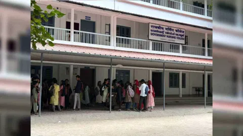 Visual of the Government Nursing College (Photo/ANI)