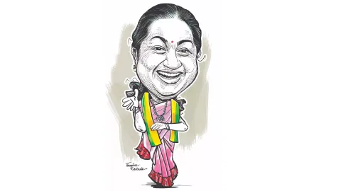 Raadhika Sarathkumar (Illustration/Varghese Kallada) 