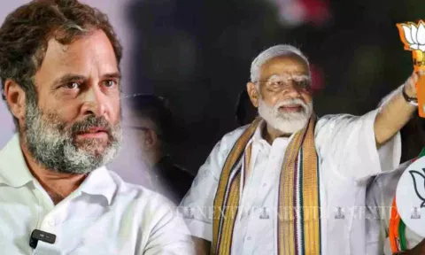 Rahul Gandhi and Narendra Modi 