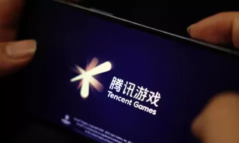 The Tencent Games logo is seen on its game on a mobile phone in this illustration picture (Reuters)