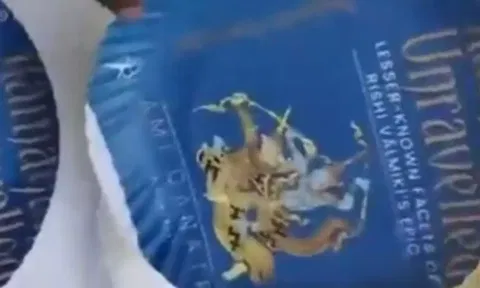 Lord Ram image on plates (IANS)