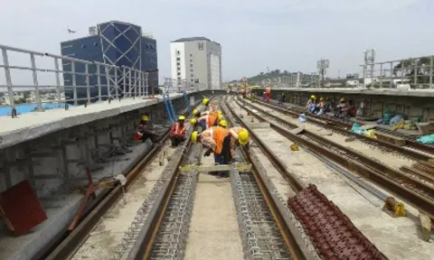 Chennai Metro Rail construction works 