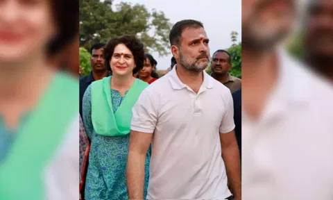  Congress leaders Rahul Gandhi and Priyanka Gandhi (IANS) 