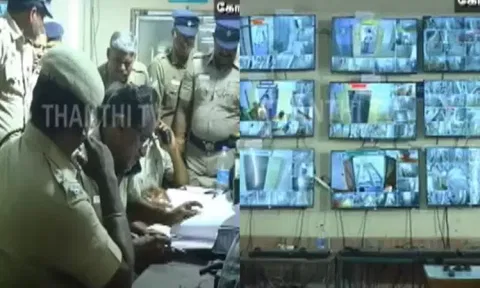CCTV camera in strongroom (Photo: Thanthi TV)