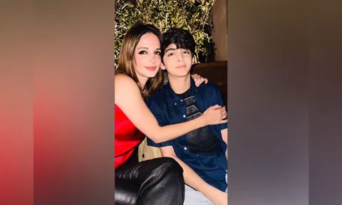 Sussanne Khan(L) And Hridhaan(R) (ANI)
