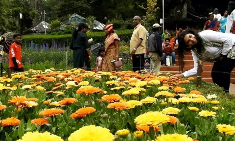 Tourists rejoice at Bryant Park in Kodaikanal