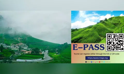 Visuals from the Hill Station; Scanner code of E-pass registration