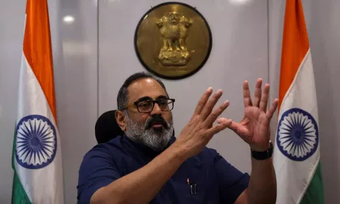  Union Minister Rajeev Chandrasekhar (Reuters)