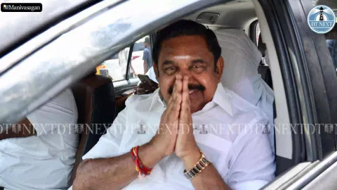  AIADMK general secretary Edappadi K Palaniswami(EPS) appeared before the Egmore metropolitan magistrate court (Photo/Manivasagan N)