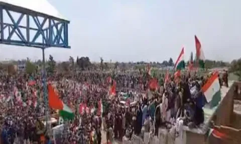 Opposition alliance holds rally in Pishin, Balochistan (Screengrab of video posted by Pakistan Tehreek-e-Insaf on X)