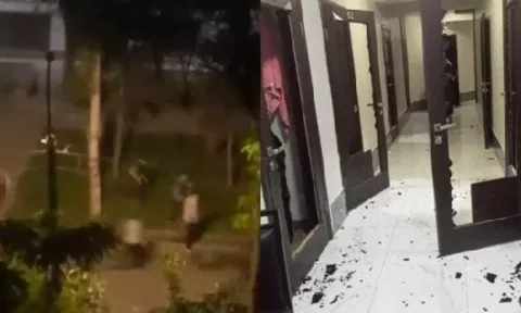 Hostels with international students from India, Pakistan, and Bangladesh were attacked by mob in Kyrgyzstan's Bishkek ( Image: X(@warisjokhio98, @bilal_khan126)