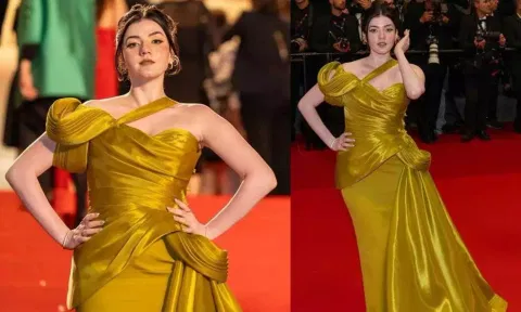 Aastha Shah at the Canness red carpet