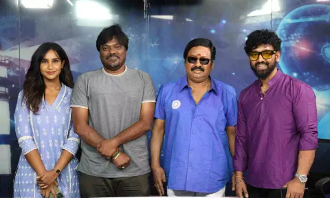(L-R) Naksha Saran, Rahesh, Ramarajan and Mathiyalagan 