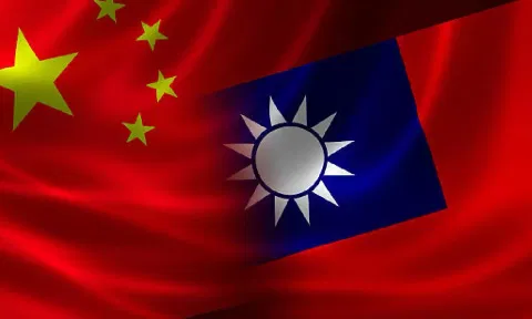 China and Taiwan flags