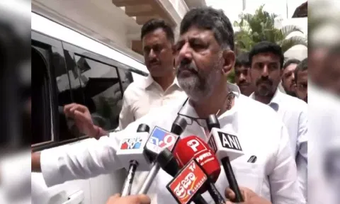 Karnataka Deputy Chief Minister DK Shivakumar (Photo/ANI)