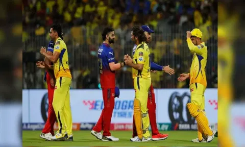 RCB and CSK players 