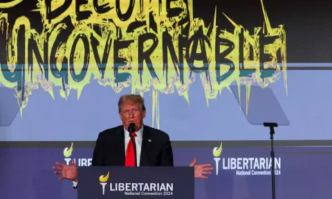 Former U.S. President and Republican presidential candidate Donald Trump
