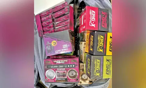 Seized e-cigarettes