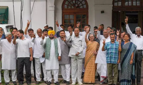 INDIA bloc leaders (PTI)