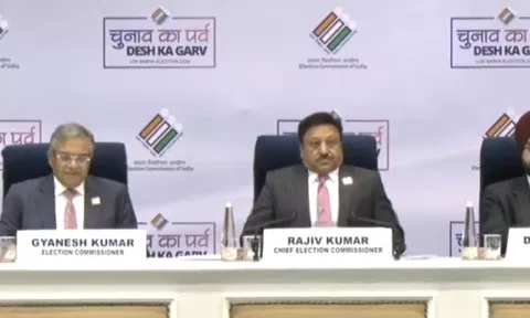 Chief Election Commissioner Rajiv Kumar to announce the schedule for the Lok Sabha Elections 2024 (ANI)