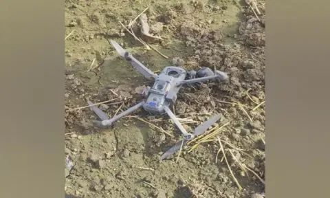 China-made drone recovered in Punjab's Tarn Taran (Photo credit: X/@BSF_Punjab)