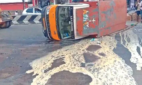 Around 3,000 eggs went to waste in the incident