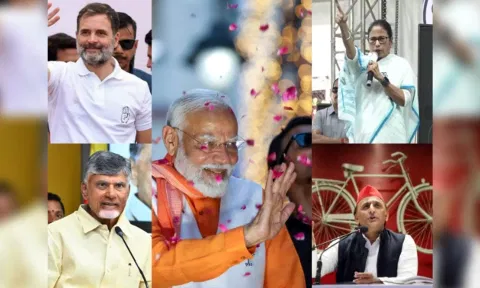 Indian political leaders (Photo: ANI)