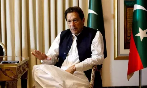 Pakistan Tehreek-e-Insaf founder Imran Khan 