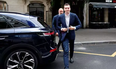 Jordan Bardella, President of the French far-right National Rally 