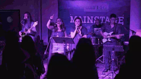 Squirrels in the Attic performing at the event