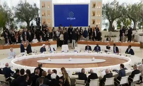 Prime Minister Narendra Modi participates in G7 Outreach Session in Italy (ANI)