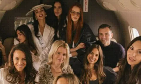 Amy Jackson with her girl gang (image source: instagram/iamamyjackson)