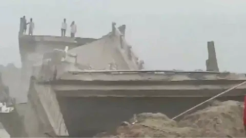 Bihar Bridge Collapse in Araria | Image:PTI