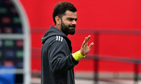 Virat Kohli during the T20 World Cup in USA