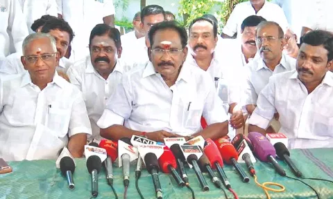 AIADMK MLA Sellur K Raju addresses media in Madurai