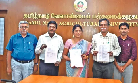 TNAU University teachers with certificate