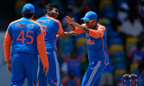  Jasprit Bumrah took three wickets for seven runs (PTI)