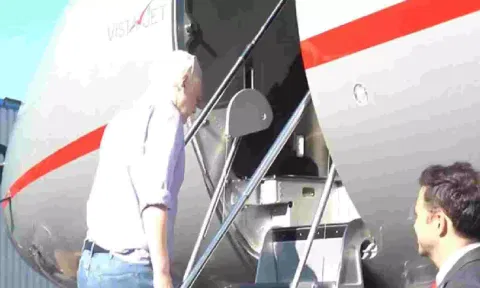 WikilLeaks founder Julian Assange leaves UK after striking plea deal with Biden administration (ANI)