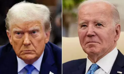  President Joe Biden and his Republican rival, Donald Trump (Reuters)