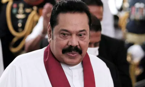 Former Sri Lankan president Mahinda Rajapaksa 