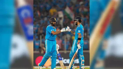 India's captain Rohit Sharma and Virat Kohli 